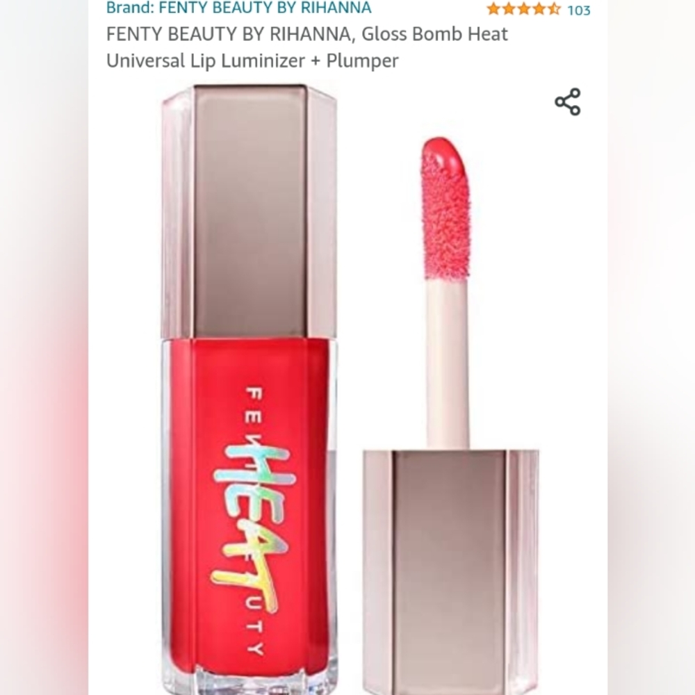 Fenty Beauty Gloss Bomb Heat in Hot Cherry 01 & Beauty Stunna Paint Uncensored